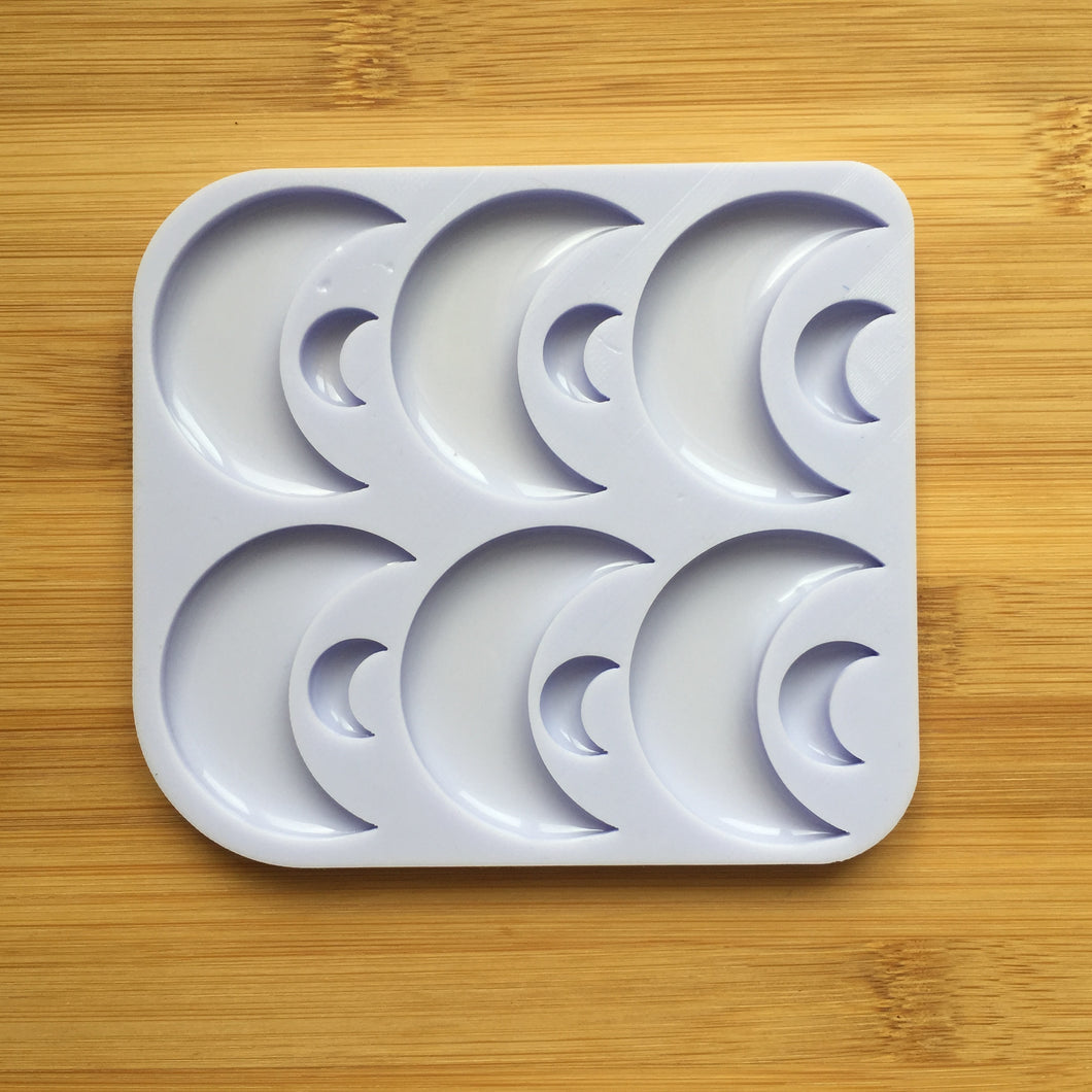 Flat Crescent Moon Silicone Mold
