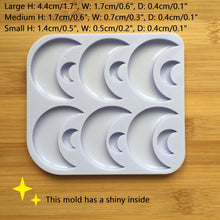 Load image into Gallery viewer, Flat Crescent Moon Silicone Mold