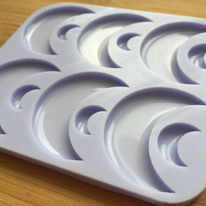 Flat Crescent Moon Silicone Mold