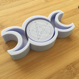 Triple Moon Dish Silicone Mold / Candle Holder