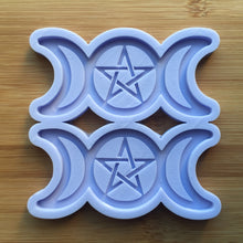 Load image into Gallery viewer, Pentacle Triple Moon Silicone Mold