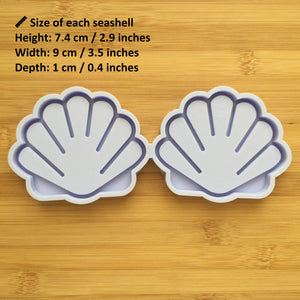 3.5 inch Seashell Shaker Silicone Mold