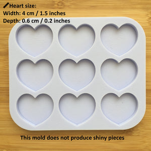 1.5 inch Heart Silicone Mold