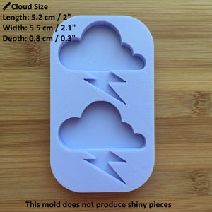 2" Thunder Cloud Silicone Mold