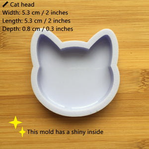 2" Cat Head Silicone Mold