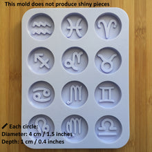 Load image into Gallery viewer, 1.5 inch Zodiac Signs Silicone Mold