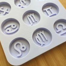 Load image into Gallery viewer, 1.5 inch Zodiac Signs Silicone Mold