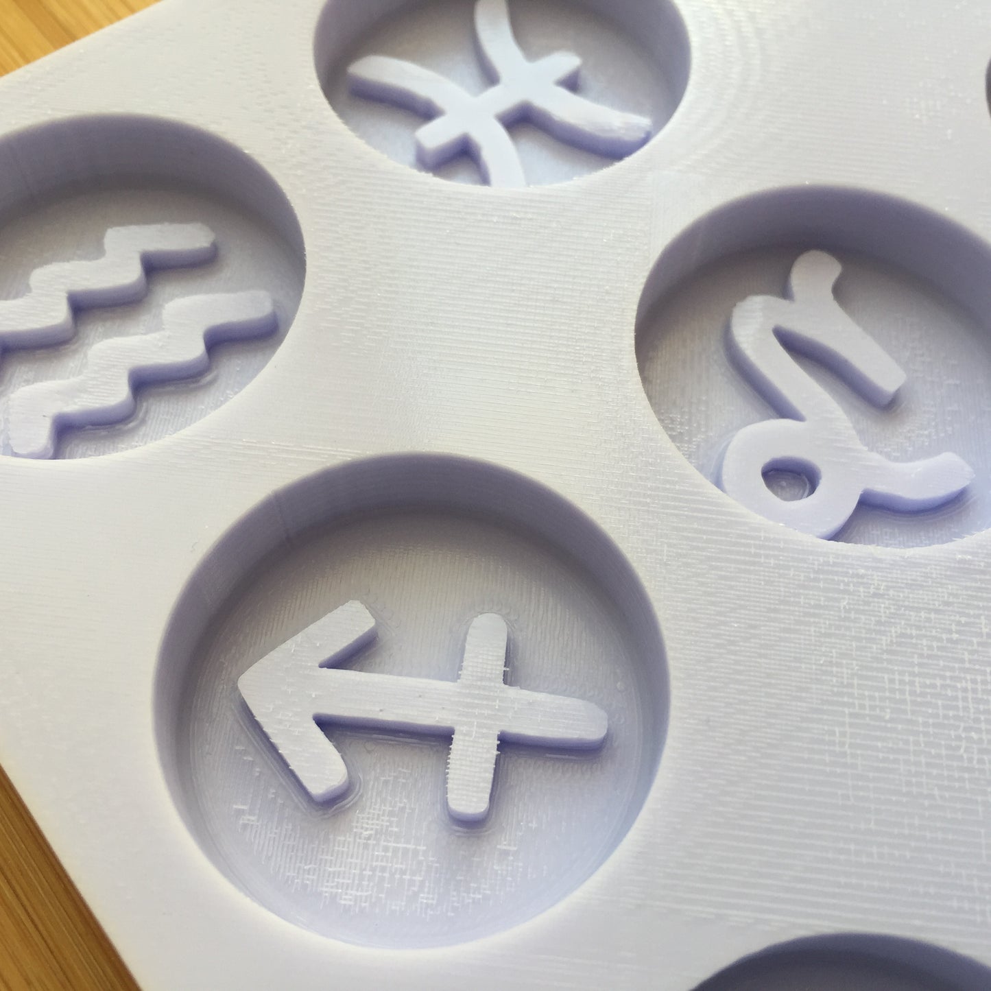 1.5 inch Zodiac Signs Silicone Mold