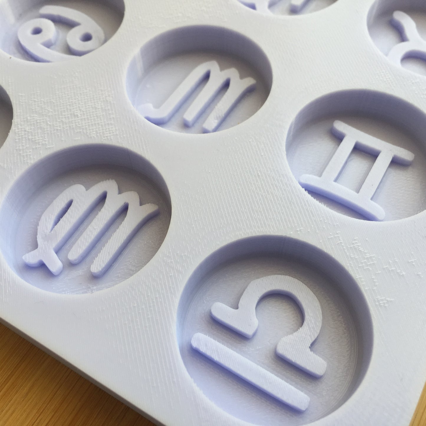 1.5 inch Zodiac Signs Silicone Mold