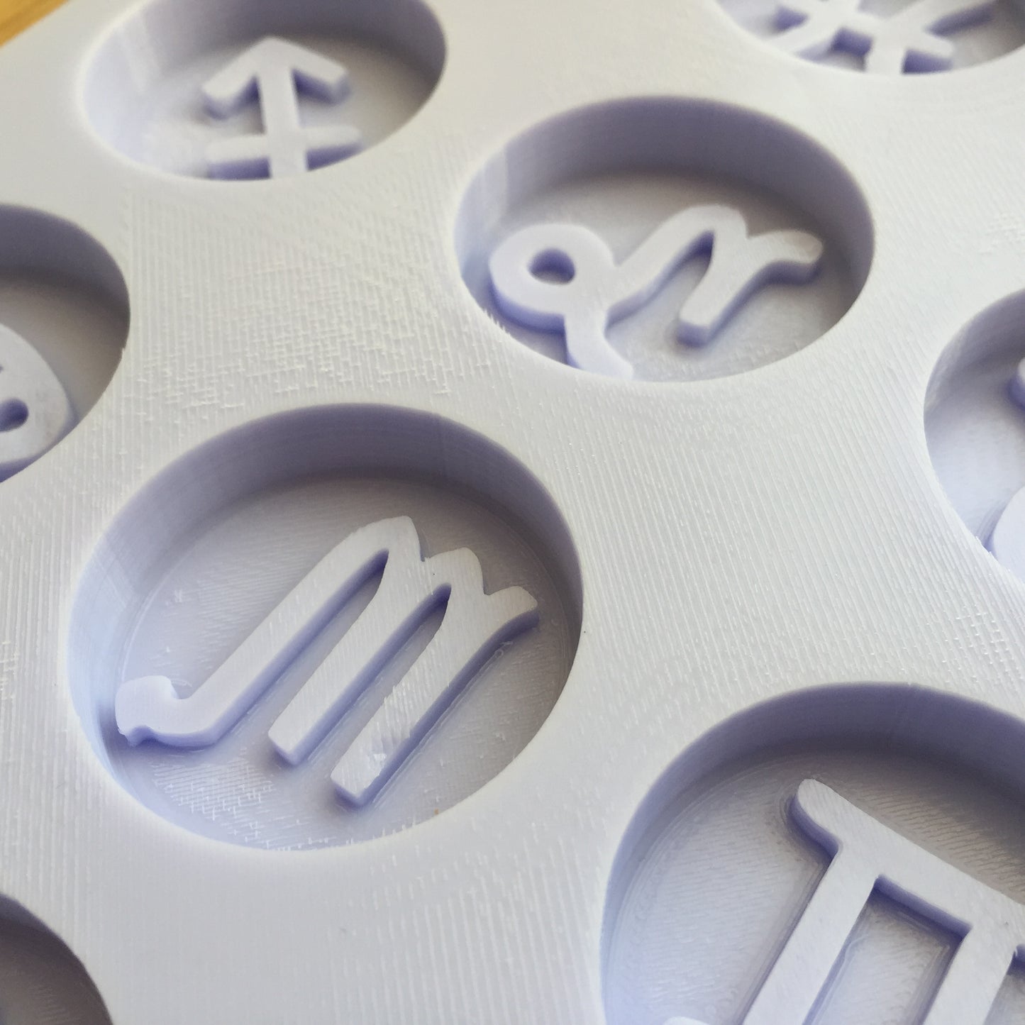 1.5 inch Zodiac Signs Silicone Mold