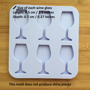 2.5" Wine Glass Silicone Mold