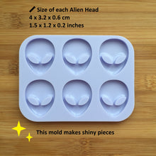 Load image into Gallery viewer, 1.5&quot; Alien Head Silicone Mold 👽