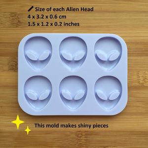 1.5" Alien Head Silicone Mold 👽