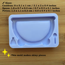 Load image into Gallery viewer, Cauldron Shaker with bits Silicone Mold