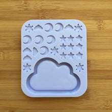 Load image into Gallery viewer, Cloud Shaker with bits Silicone Mold