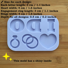 Load image into Gallery viewer, Engagement Set Silicone Mold