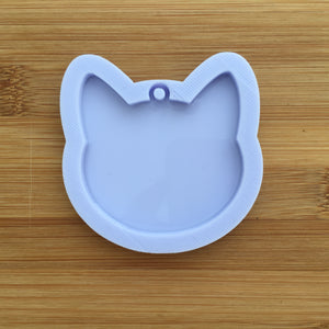 2" Cat Head with hoop Silicone Mold