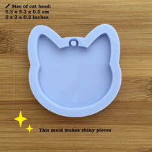 Load image into Gallery viewer, 2&quot; Cat Head with hoop Silicone Mold