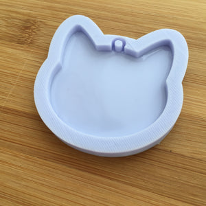 2" Cat Head with hoop Silicone Mold
