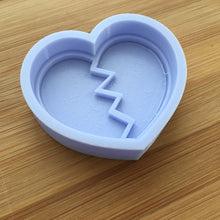 Load image into Gallery viewer, 2&quot; Broken Heart Silicone Mold