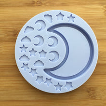 Load image into Gallery viewer, Moon Shaker with bits Silicone Mold