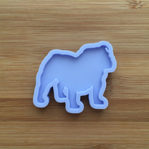 English Bulldog Silhouette Silicone Mold