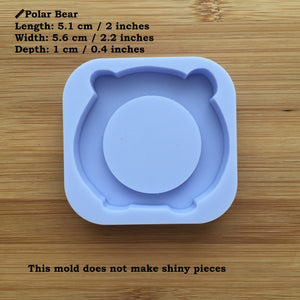 2" Polar Bear Shaker Silicone Mold