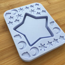 Load image into Gallery viewer, 3&quot; Star Shaker with bits Silicone Mold