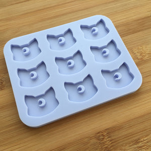 1" Moon Cat Silicone Mold