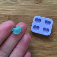Load image into Gallery viewer, 1cm Heart Silicone Mold, Food Safe Silicone Rubber Mould