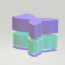 Load image into Gallery viewer, 3pc Mermaid Tail Bath Bomb Mold STL File for 3D printing your own molds