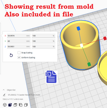 Load image into Gallery viewer, Planter Pot Silicone Mold Housing STL File - for 3D printing - FILE ONLY - with tray to make your own silicone molds