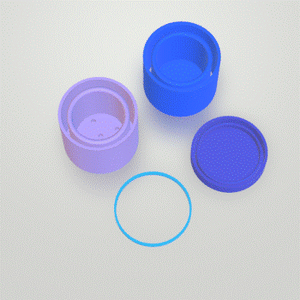 Planter Pot Silicone Mold Housing STL File - for 3D printing - FILE ONLY - with tray to make your own silicone molds