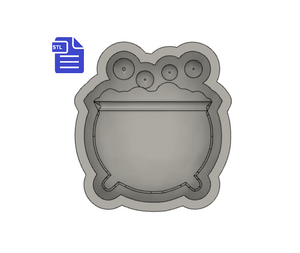 1 pc Bubble Cauldron Bath Bomb Mold STL File - for 3D printing - FILE ONLY
