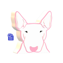 Load image into Gallery viewer, 3pc Bull Terrier Bath Bomb Mold STL File - for 3D printing - FILE ONLY