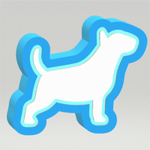Load image into Gallery viewer, 3pc Bull Terrier Bath Bomb Mold STL File - for 3D printing - FILE ONLY