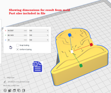 Load image into Gallery viewer, 3pc Gravestone Bath Bomb Mold STL File - for 3D printing - FILE ONLY - 3 piece Headstone push mold for bath bombs shower steamers