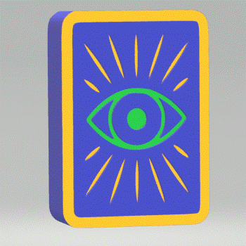 1pc Intuition Tarot Card Bath Bomb Mold STL File - FILE ONLY for 3D printing your own molds for bath bombs solid shampoo shower steamers