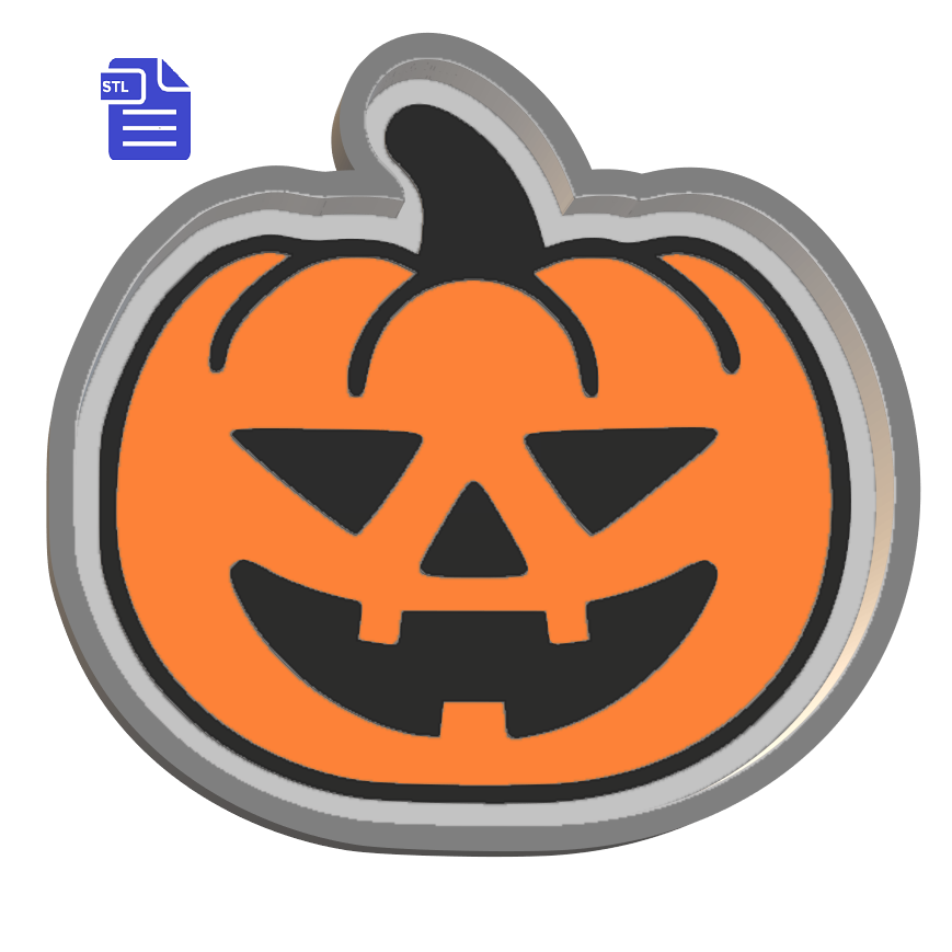1pc Pumpkin Bath Bomb Mold STL File - for 3D printing - FILE ONLY