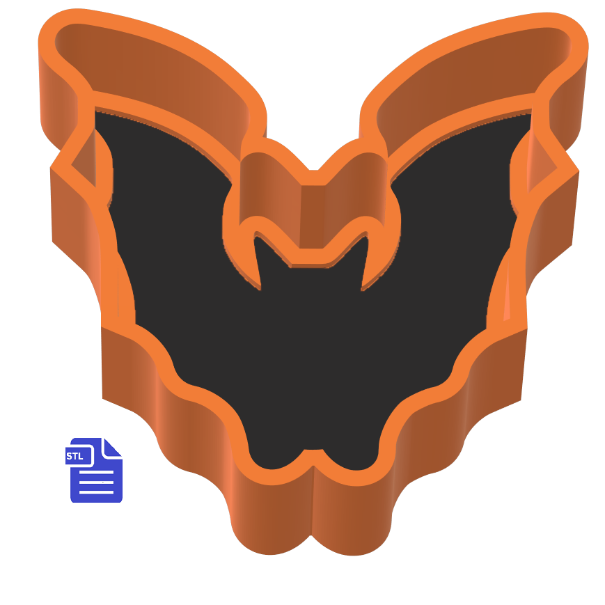 1pc Bat Bath Bomb Mold STL File - for 3D printing - FILE ONLY
