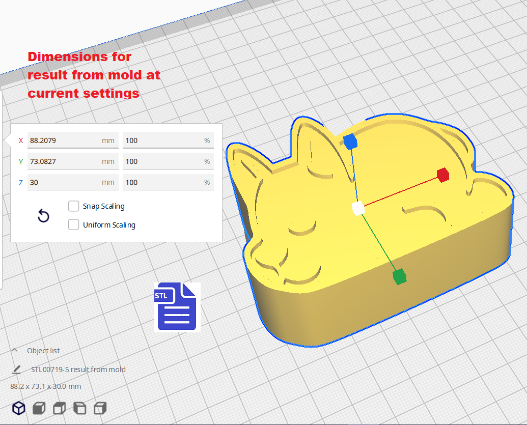 1pc & 3pc Sleeping Dog Bath Bomb mold STL File - for 3D printing - FILE ONLY - mold for bath bombs solid shampoo shower steamers