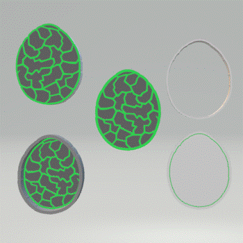1pc & 3pc Dragon Egg Bath Bomb Mold STL File - for 3D printing - FILE ONLY - mold for making bath bombs solid shampoo shower steamer bars