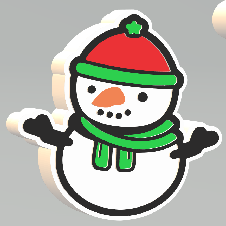 1pc & 3pc Snowman Bath Bomb Mold STL File - for 3D printing - FILE ONLY