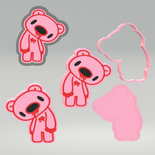 Load image into Gallery viewer, 1pc &amp; 3pc Gloomy Bear Bath Bomb Mold STL File - Digital Download