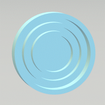 Double Layer Circle Shaker Silicone Mold Housing Tray STL File - for 3D printing - FILE ONLY - The Crafts and Glitter Shop
