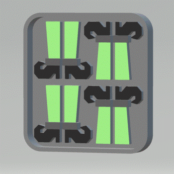 Witchy Legs Silicone Mold Housing STL File - for 3D printing - FILE ONLY