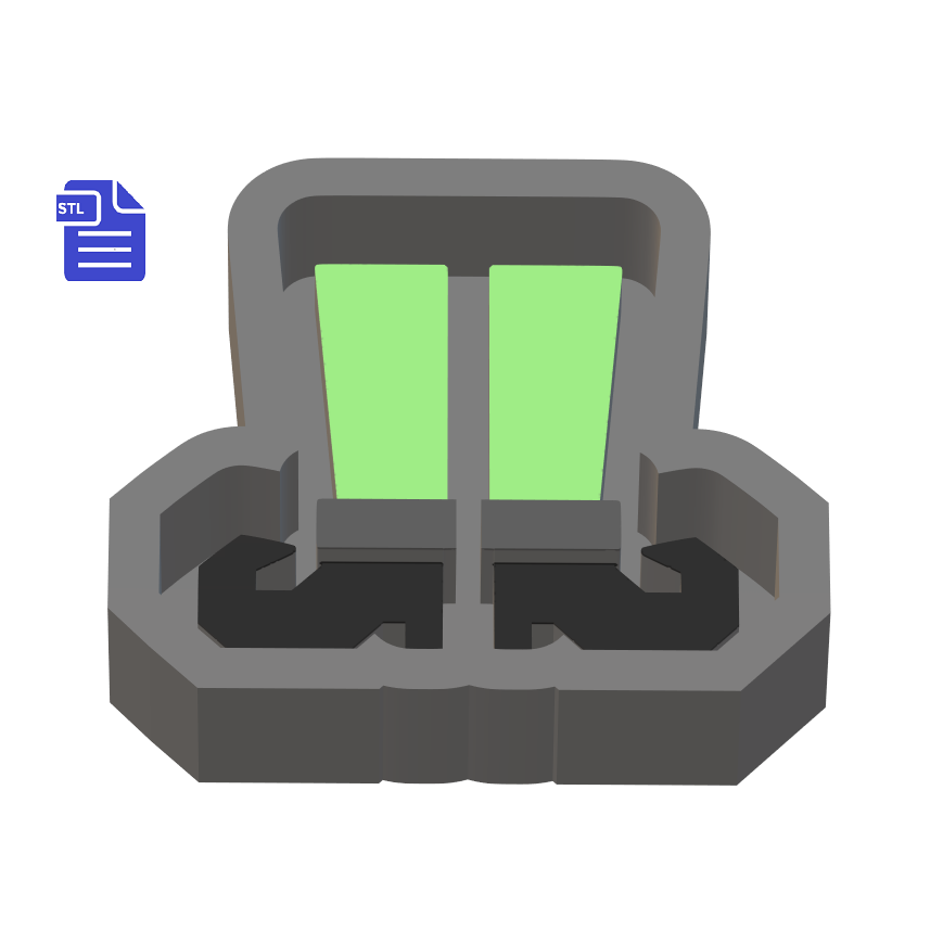 Witchy Legs Silicone Mold Housing STL File - for 3D printing - FILE ONLY