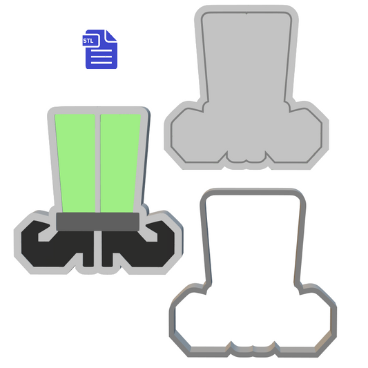 3pc Witchy Legs Bath Bomb Mold STL File - for 3D printing - FILE ONLY - The Crafts and Glitter Shop