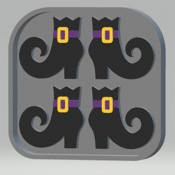 Witch Boots Silicone Mold Housing STL File - for 3D printing - FILE ONLY