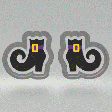 Witch Boots Silicone Mold Housing STL File - for 3D printing - FILE ONLY